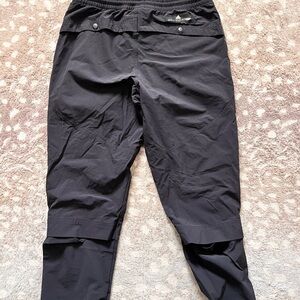 Adidas by Stella McCartney Black Track Joggers with Zip-Convertible Legs